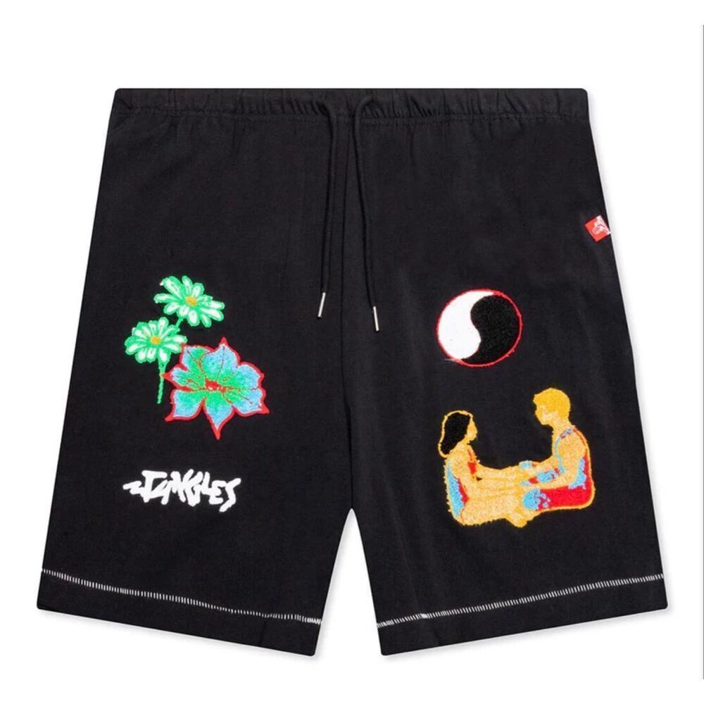 JUNGLES JUNGLES GROWTH CONNECTION CHANGE SHORTS in BLACK NWT Medium